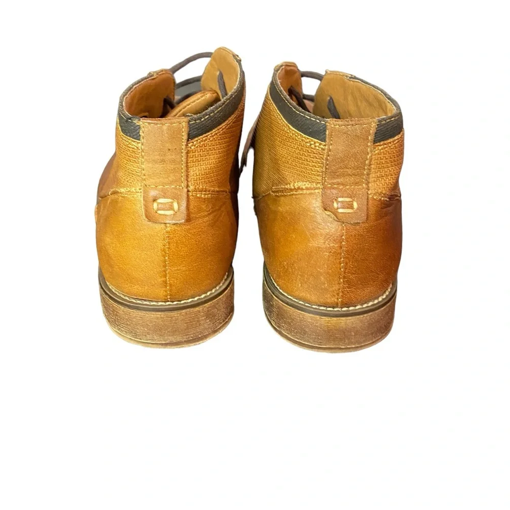 Steve Madden Ripcord Brown Leather Lace‎ Up Chukka Ankle Boots Men's Size 8.5